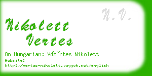 nikolett vertes business card